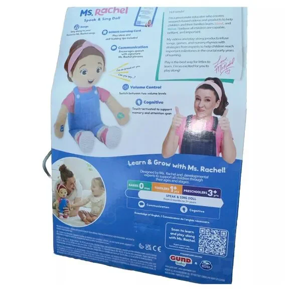 Ms. Rachel Speak & Sing Doll - New - 16" Tall Interactive (in hand now) - Picture 4 of 4